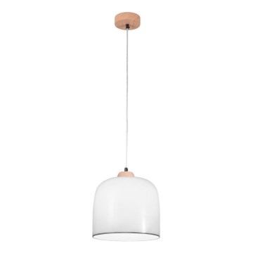 Kolarz A1352.31.Gr - Luster na sajli NONNA 1xE27/60W/230V hrast/bela/sivo
