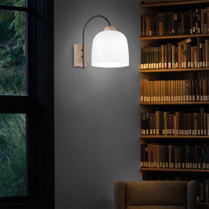 Kolarz A1352.61.W - Zidna lampa NONNA 1xE27/60W/230V hrast/bela