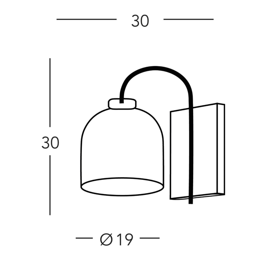 Kolarz A1352.61.W - Zidna lampa NONNA 1xE27/60W/230V hrast/bela