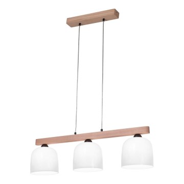 Kolarz A1352.83.W - Luster na sajli NONNA 3xE27/60W/230V hrast/bela