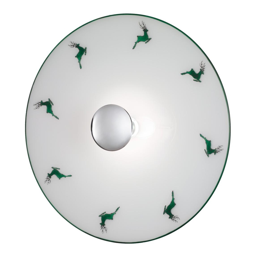 Kolarz A1353.61.XL.5.G.100 - Zidna lampa NONNA 1xE27/100W/230V jelen zelena