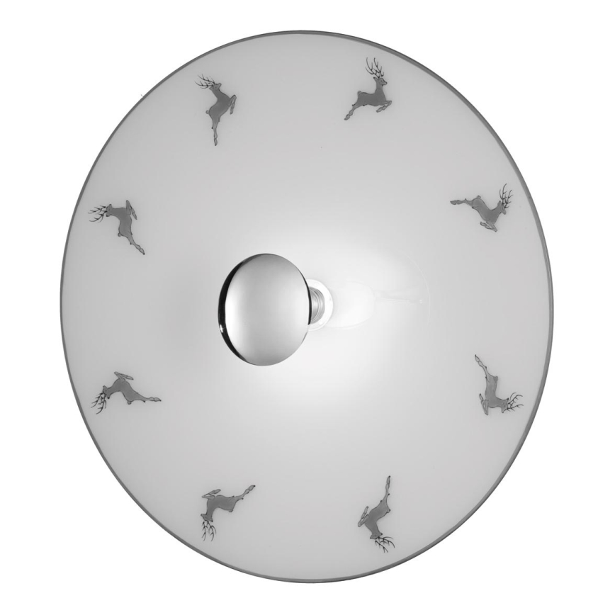 Kolarz A1353.61.XL.5.Gr.100 - Zidna lampa NONNA 1xE27/100W/230V jelen sivo