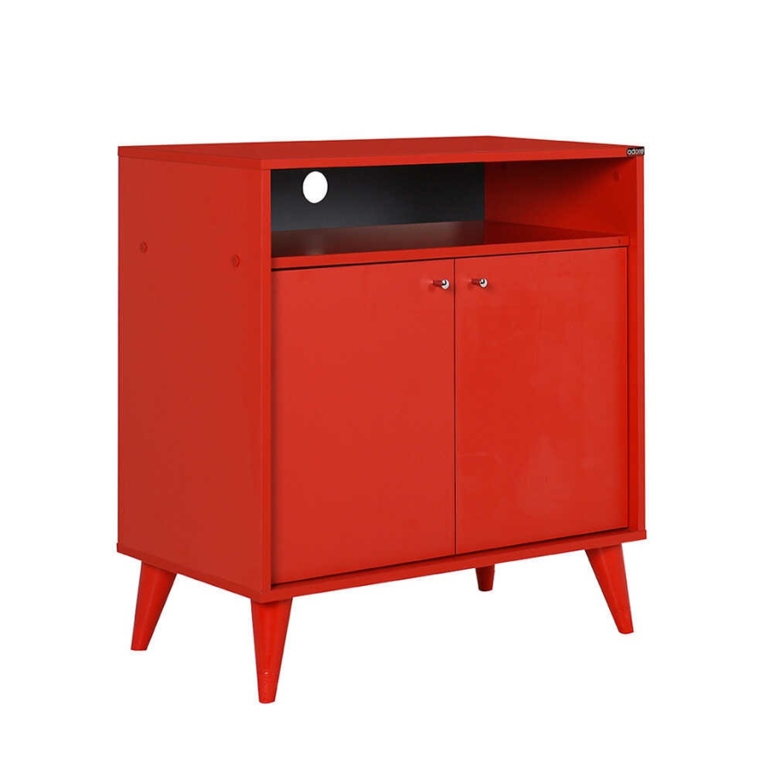 Komoda 79x73 cm crveno
