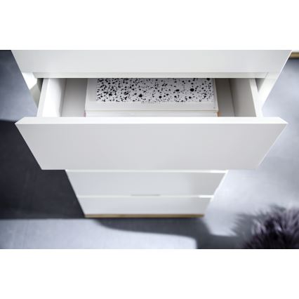 Komoda ARVI bela/hrast