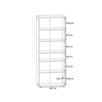 Komoda/cipelarnik SIMO bela/siva beton
