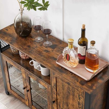 Komoda FIRA braon/crna