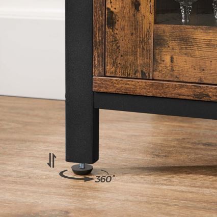 Komoda FIRA braon/crna