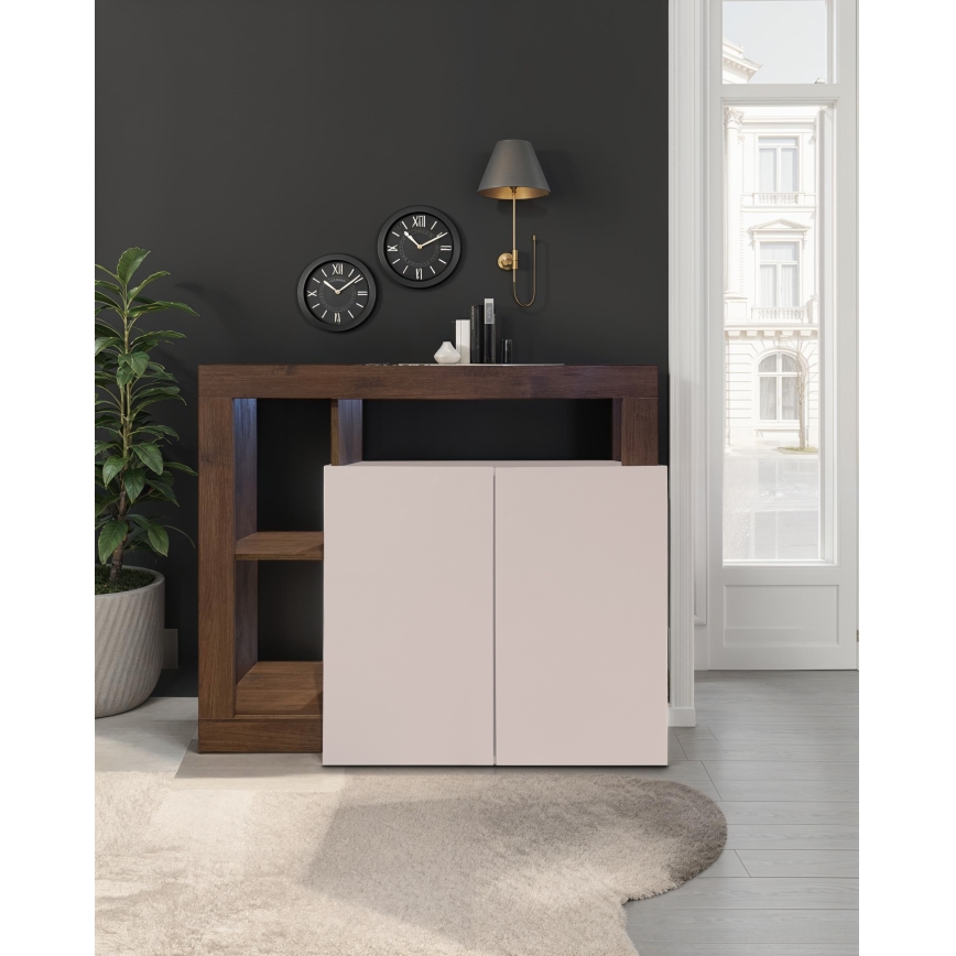 Komoda LENOR kašmir/hrast