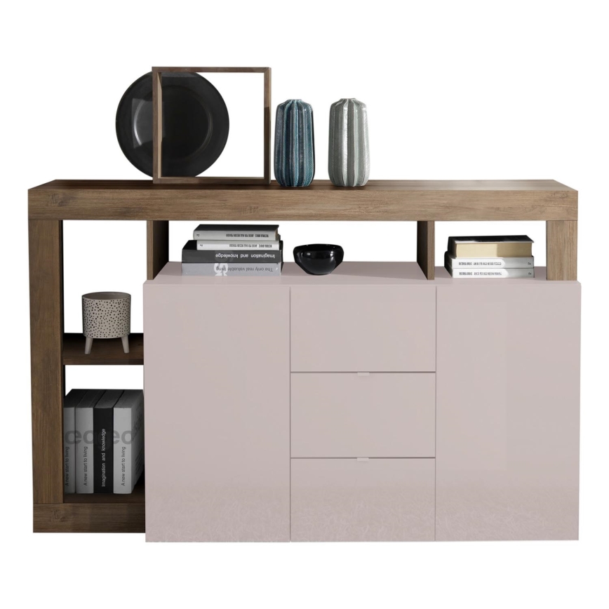 Komoda LENOR kašmir/hrast