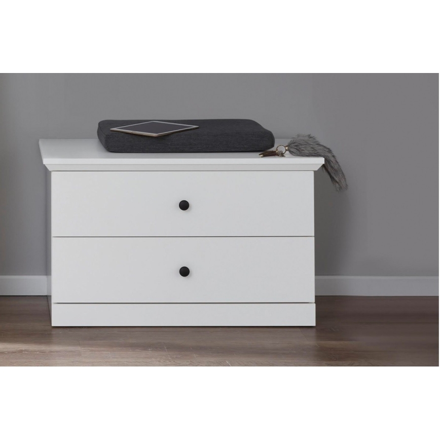 Komoda LIANTE 49x81 cm bela