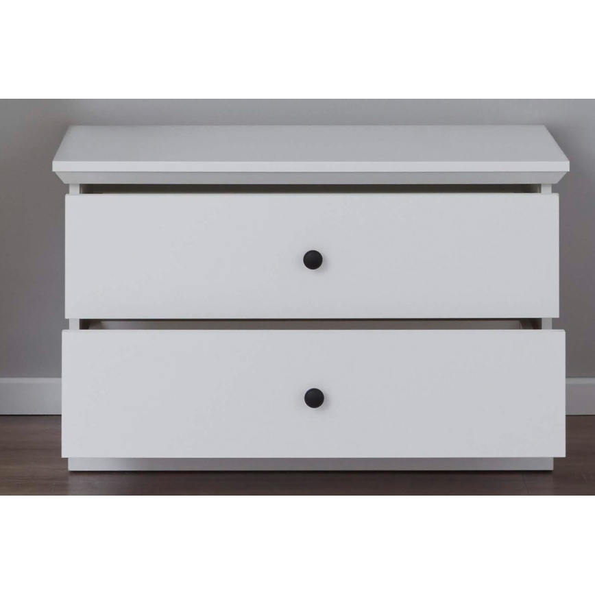 Komoda LIANTE 49x81 cm bela