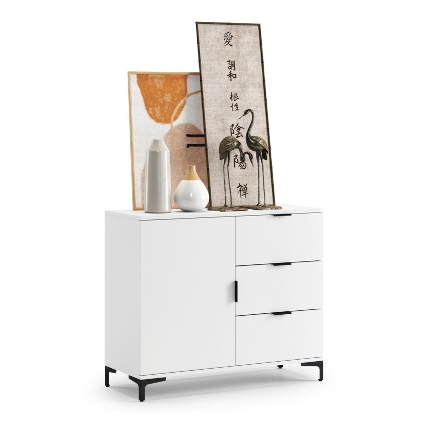 Komoda LORA sa fiokama, bela