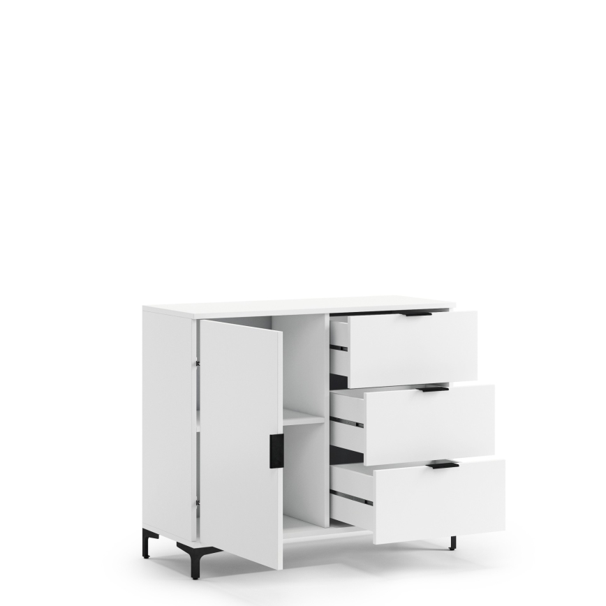 Komoda LORA sa fiokama, bela