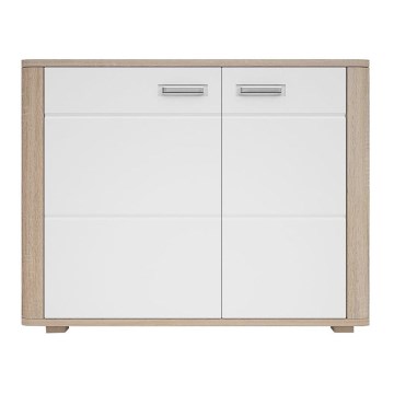 Komoda MOLDIS 85,5x107 cm braon/bela
