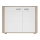 Komoda MOLDIS 85,5x107 cm braon/bela