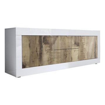 Komoda NERILA bela/braon