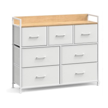 Komoda sa fiokama KIRA bela/smeđa