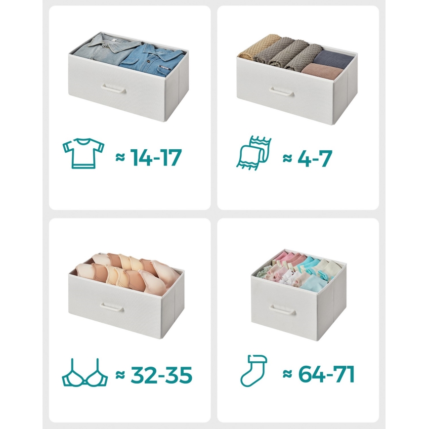 Komoda sa fiokama KIRA bela/smeđa