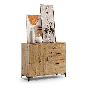 Komoda sa fiokama LORA, hrast artisan