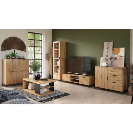 Komoda sa fiokama LORA, hrast artisan