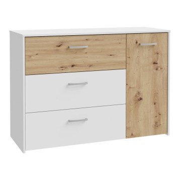 Komoda sa fiokama URO hrast artisan/ bela
