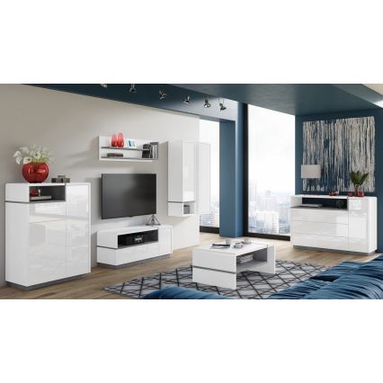 Komoda sa fiokom FRED bela/siva