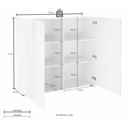 Komoda SERIAN u antracitnoj boji