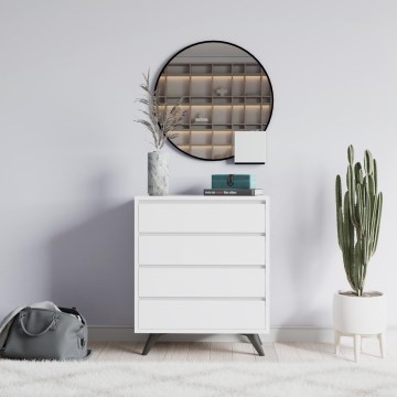 Komoda SUVERA 86x70 cm bela