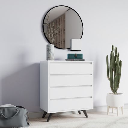 Komoda SUVERA 86x70 cm bela