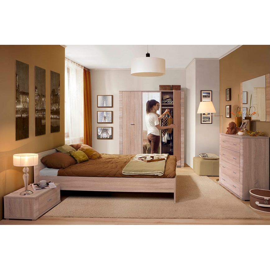 Komoda THEMO 96x93 cm braon
