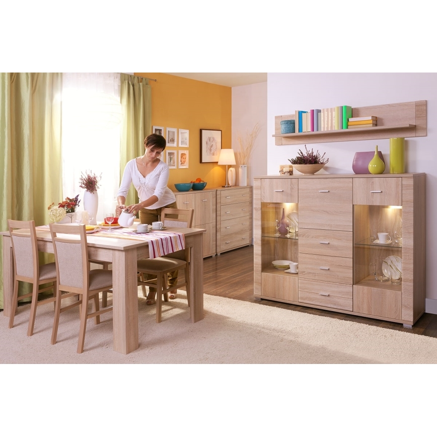 Komoda THEMO 96x93 cm braon