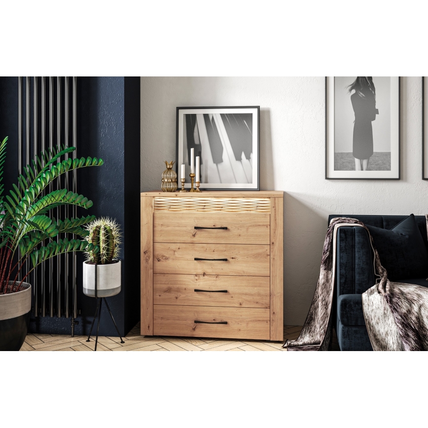 Komoda VANCO 94x92 cm braon