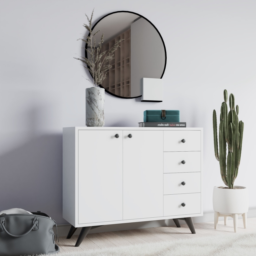 Komoda WAGA 82x100 cm bela