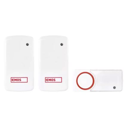 KOMPLET 2x bežični zvončić za utičnicu 230V IP44