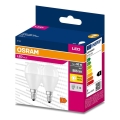 KOMPLET 2x LED sijalica P45 E14/7W/230V 3000K - Osram