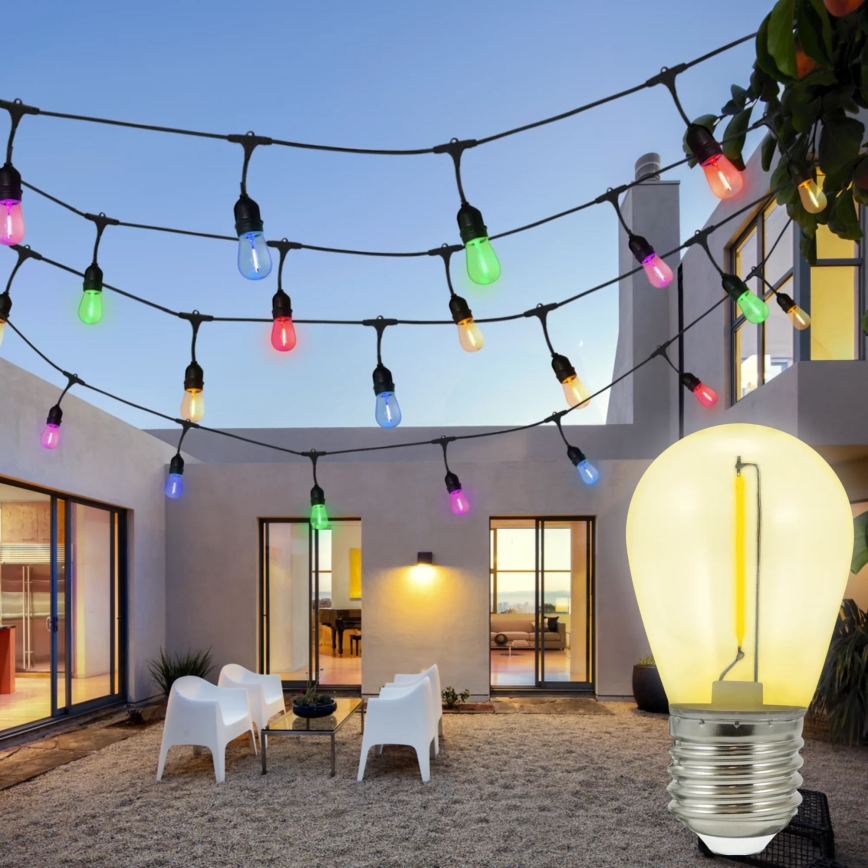 Komplet 2x LED sijalica PARTY E27/0,3W/36V žuta