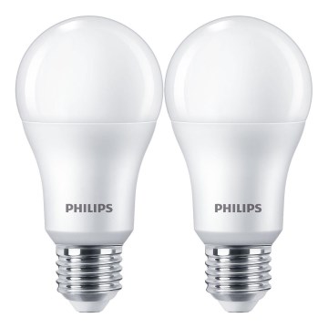Komplet 2x LED sijalice Philips A67 E27/13W/230V 4000K