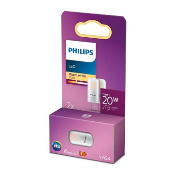 Komplet 2x LED sijalice Philips G4/1,8W/12V 2700K
