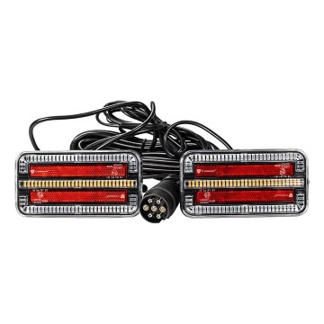 KOMPLET 2x LED svetla za prikolicu sa dinamičkim žmigavcem LED/12-24V IP65
