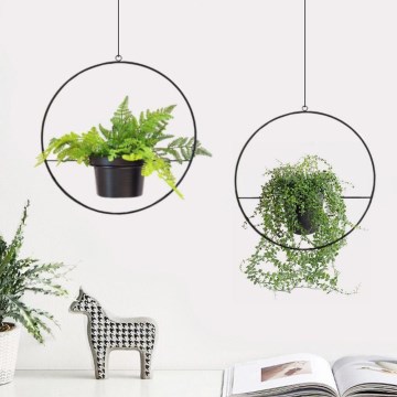 KOMPLET 2x metalnih visećih nosača za saksije 25 cm/30 cm