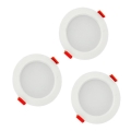 Komplet 3x LED kupatilska ugradna svetla MIRO LED/6W/230V IP44