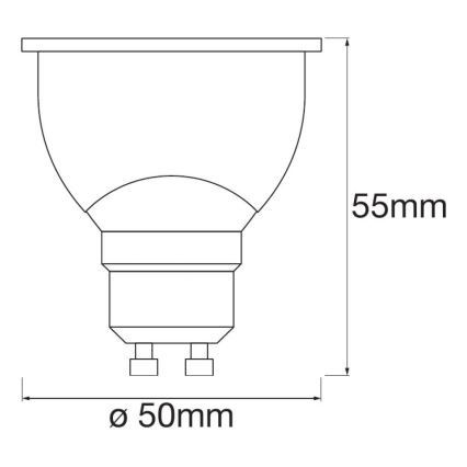 SET 3x LED prigušiva sijalica SMART+ GU10/5W/230V 2700K Wi-Fi - Ledvance