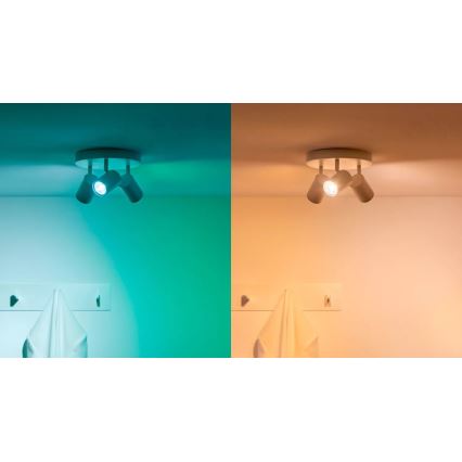 Komplet 3x LED RGBW prigušiva sijalica PAR16 GU10/4,7W/230V 2200-6500K Wi-Fi - WiZ
