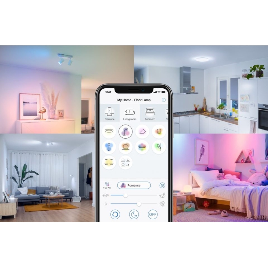 Komplet 3x LED RGBW prigušiva sijalica PAR16 GU10/4,7W/230V 2200-6500K Wi-Fi - WiZ