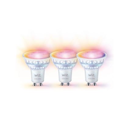 Komplet 3x LED RGBW prigušiva sijalica PAR16 GU10/4,7W/230V 2200-6500K Wi-Fi - WiZ