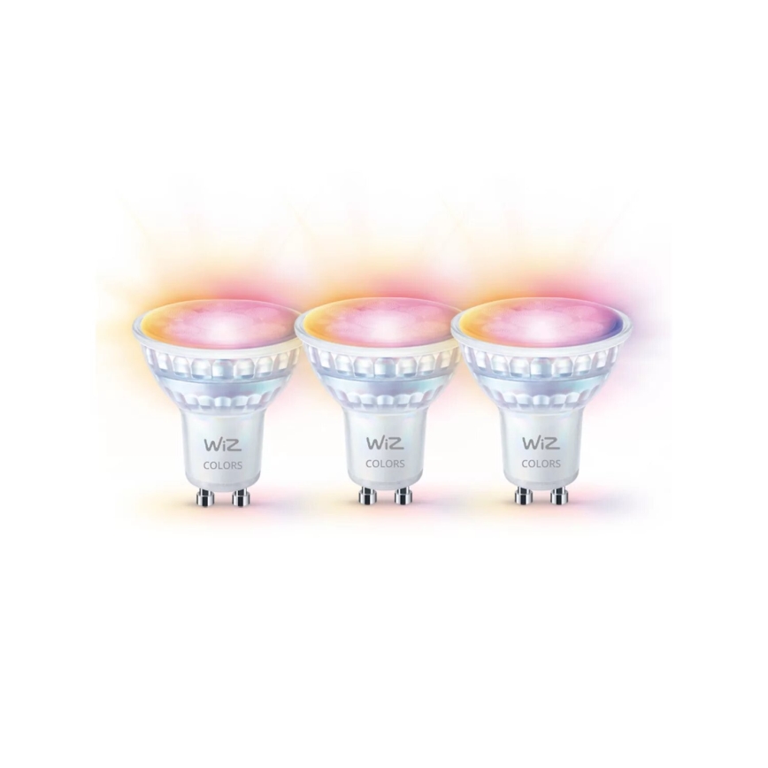 Komplet 3x LED RGBW prigušiva sijalica PAR16 GU10/4,7W/230V 2200-6500K Wi-Fi - WiZ