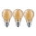 Komplet 3x LED sijalica CLASIC AMBER A60 E27/9W/230V 2200K - Brilagi