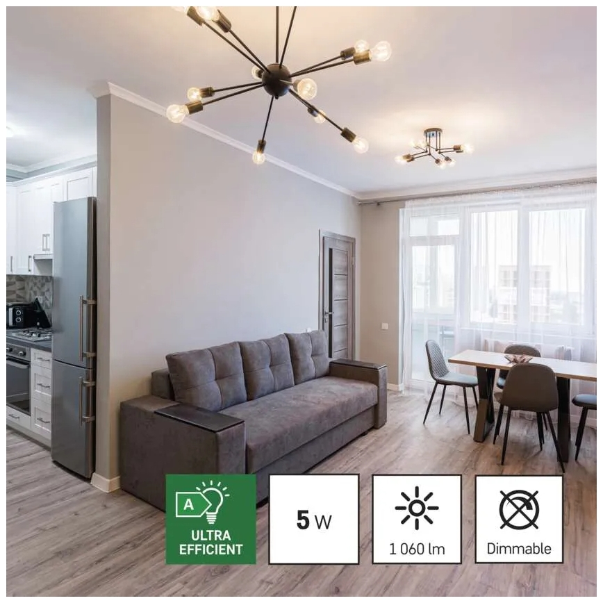 Komplet 3x LED sijalica FILAMENT A60 E27/5W/230V 2700K Energetska klasa A