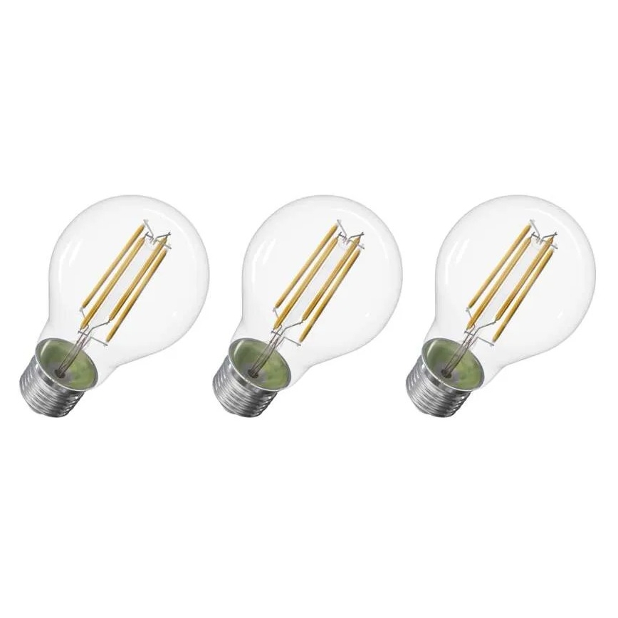 Komplet 3x LED sijalica FILAMENT A60 E27/5W/230V 2700K Energetska klasa A