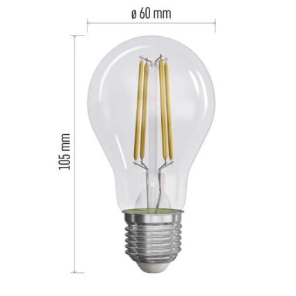 Komplet 3x LED sijalica FILAMENT A60 E27/5W/230V 2700K Energetska klasa A